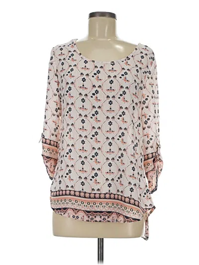 Pre-owned Wishful Park 3/4 Sleeve Blouse In White