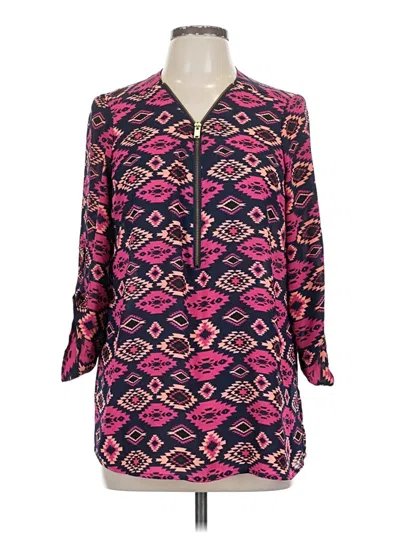 Pre-owned Wishful Park Long Sleeve Blouse In Pink