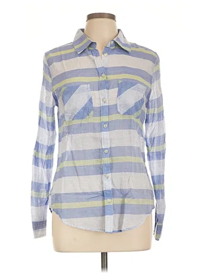 Pre-owned Wishful Park Long Sleeve Button Down Shirt In Gray