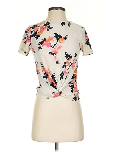 Pre-owned Wishful Park Short Sleeve Turtleneck In Ivory