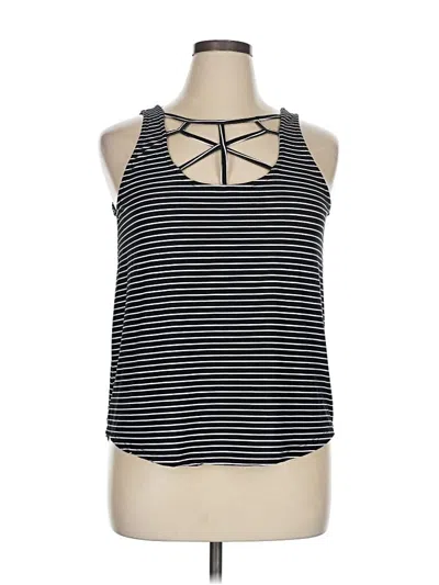Pre-owned Wishful Park Tank Top Black Halter Neckline Tops