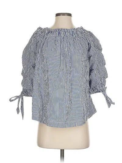 Pre-owned Wishlist 3/4 Sleeve Blouse In Blue