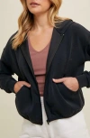 Wishlist Active Relaxed Crop Zip Hoodie