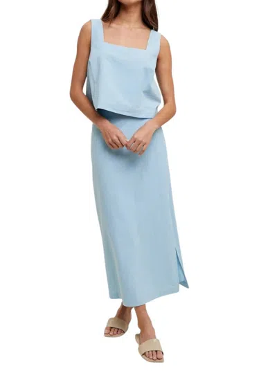 Wishlist Aliza Skirt Set In Sky In Blue