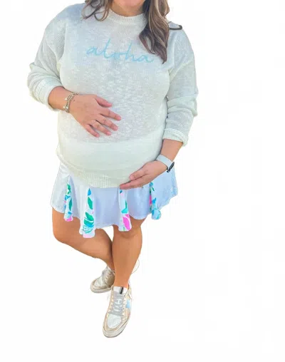 Wishlist Aloha Sweater In White