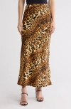 Wishlist Animal Print Maxi Skirt