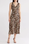 Wishlist Animal Print V-neck Dress In Animal2