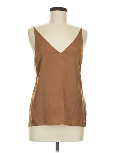 Pre-owned Wishlist Apparel Sleeveless Blouse In Brown
