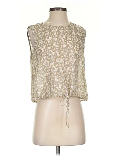 Pre-owned Wishlist Apparel Sleeveless Blouse In White