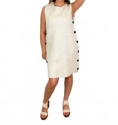 Wishlist As We Know It Knit Sweater Dress In Oatmeal In White