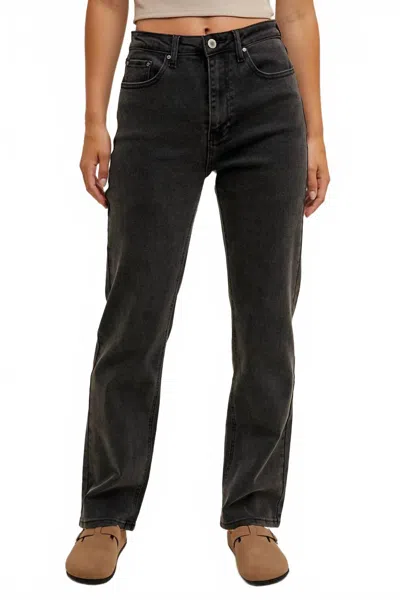 Wishlist Becky Straight Leg Jeans In Black