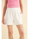 Wishlist Boyfriend Cotton Shorts In White In White