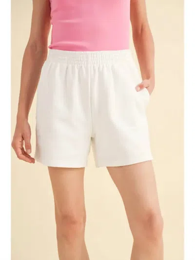 Wishlist Boyfriend Cotton Shorts In White