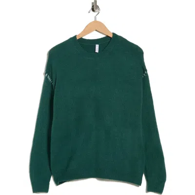 Wishlist Brushed Sweater In Green