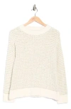 Wishlist Bubble Texture Lurex Knit Sweater In Neutral