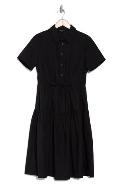Wishlist Button-up Shirtdress In Black