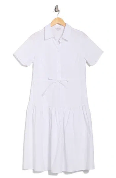 Wishlist Button-up Shirtdress In White