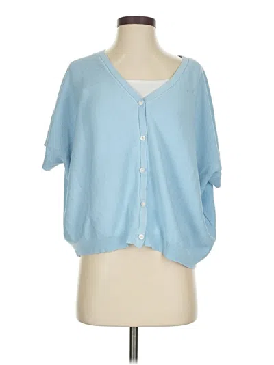 Pre-owned Wishlist Cardigan Sweater In Blue