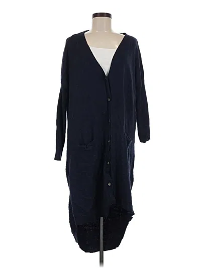 Pre-owned Wishlist Cardigan Sweater In Blue