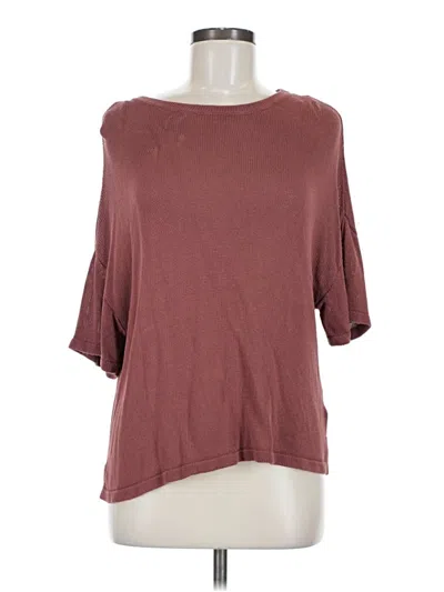 Pre-owned Wishlist Cardigan Sweater In Burgundy