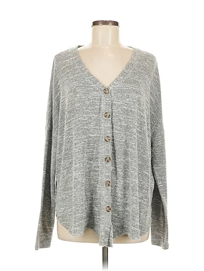 Pre-owned Wishlist Cardigan Sweater In Gray