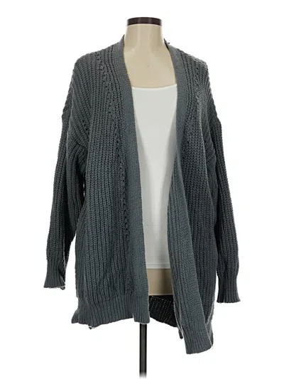 Pre-owned Wishlist Cardigan Sweater In Gray