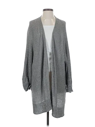 Pre-owned Wishlist Cardigan Sweater In Gray