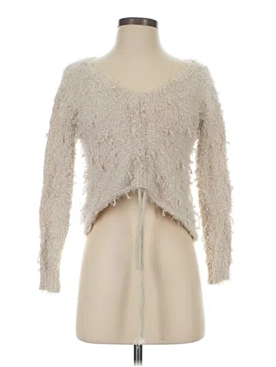 Pre-owned Wishlist Cardigan Sweater In White