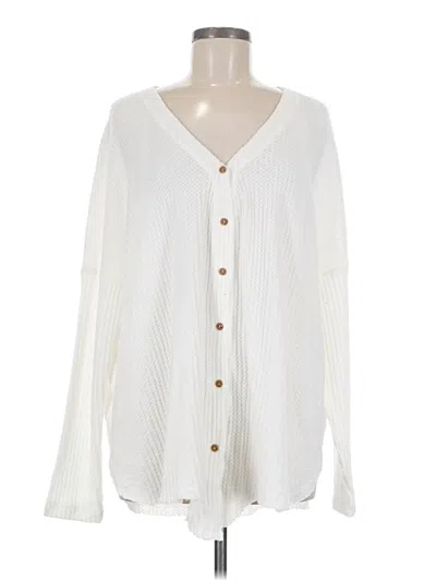 Pre-owned Wishlist Cardigan Sweater In White