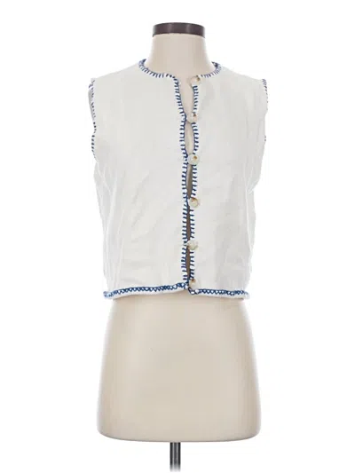 Pre-owned Wishlist Cardigan Sweater In White