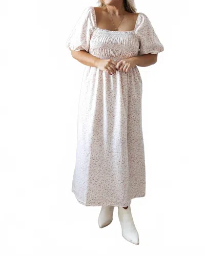 Wishlist Cassidy Dress In Cream/pink In Neutral