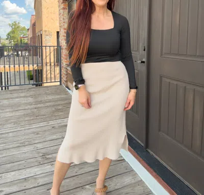 Wishlist Cassidy Skirt In Champagne In Neutral