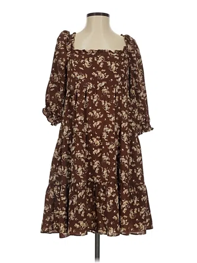 Pre-owned Wishlist Casual Dress In Brown