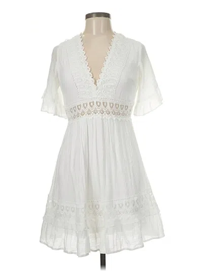 Pre-owned Wishlist Casual Dress In White