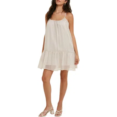 Wishlist Chiffon Babydoll Minidress In White