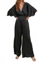 Wishlist Clarissa Jumpsuit In Black In Blue