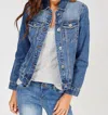 Wishlist Classic Denim Jean Jacket In Blue Medium Wash In Blue