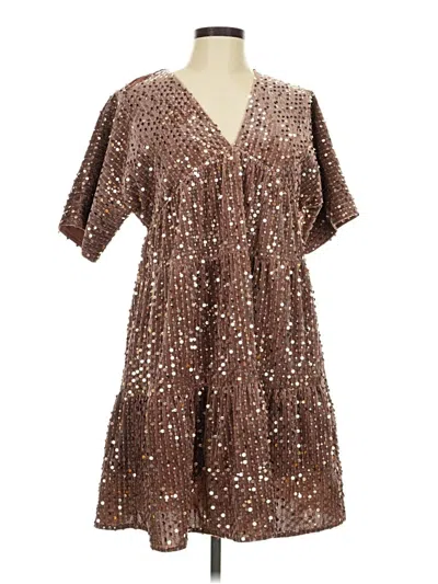 Pre-owned Wishlist Cocktail Dress In Brown