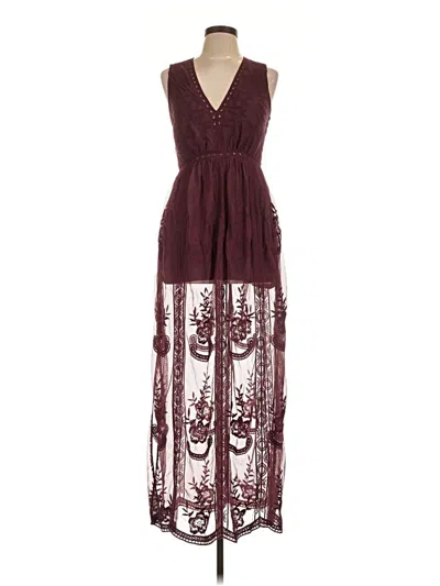 Pre-owned Wishlist Cocktail Dress In Burgundy