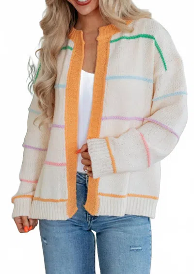 Wishlist Color Me Cozy Sweater In Cream In White