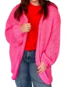 Wishlist Comin' In Hot For You Cardigan In Punch In Pink