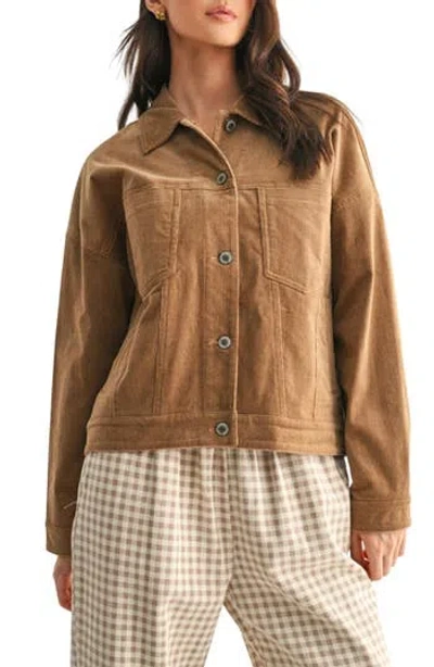 Wishlist Corduroy Jacket In Brown