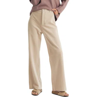 Wishlist Corduroy Wide Leg Pants In Neutral