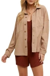 Wishlist Cotton Overshirt In Brown
