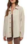Wishlist Cotton Overshirt In Neutral