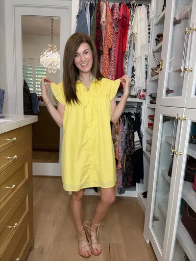 Wishlist Covered In Sunshine Mini Dress In Yellow
