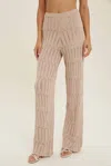 Wishlist Crochet Pants In Natural In White