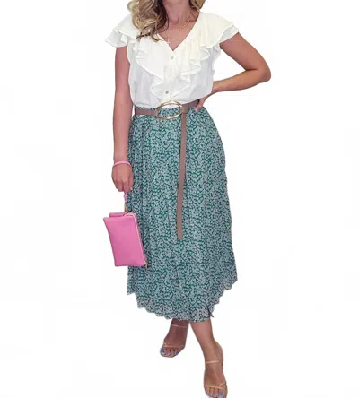 Wishlist Deedra Skirt In Vibrant Green