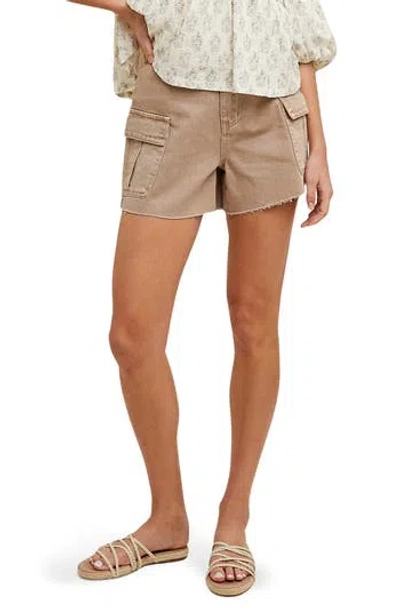 Wishlist Denim Cargo Shorts In Gold