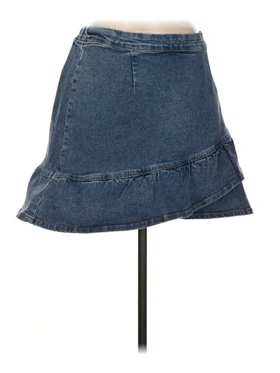 Pre-owned Wishlist Denim Skirt In Blue